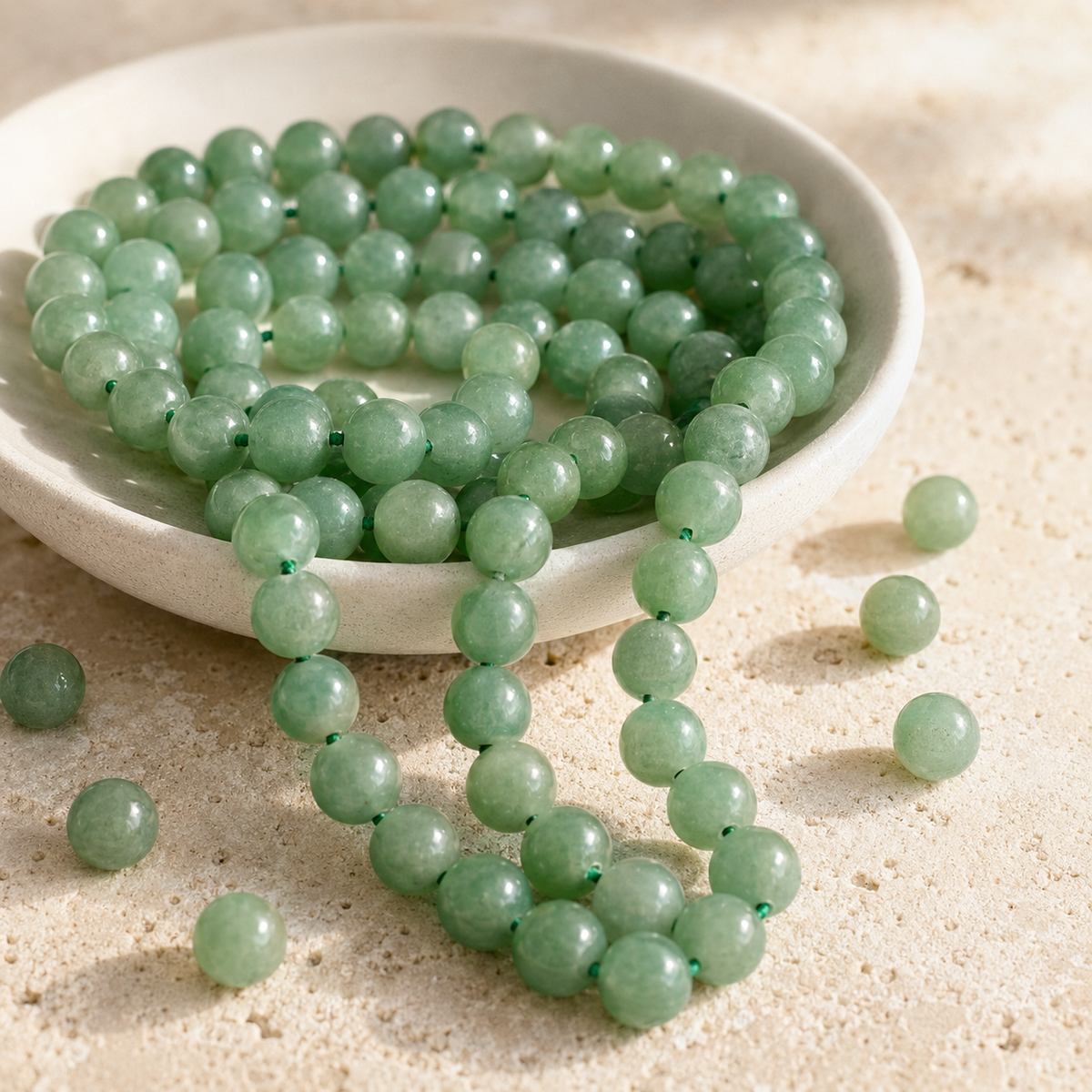 Green Aventurine Beads, Natural Round Crystal Beads 4mm to 12mm