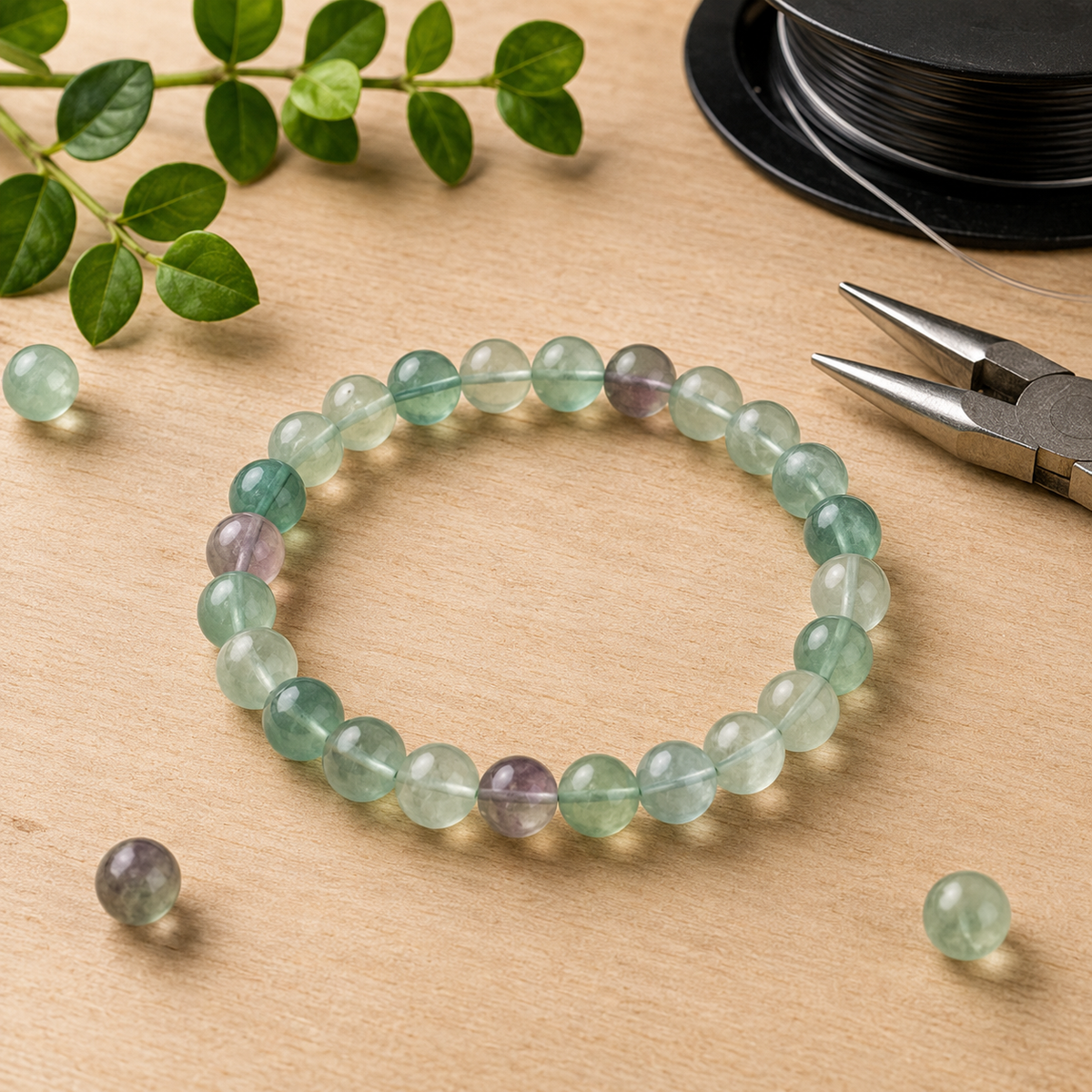 Green Fluorite Bracelet (Intuition and Psychic Awareness)