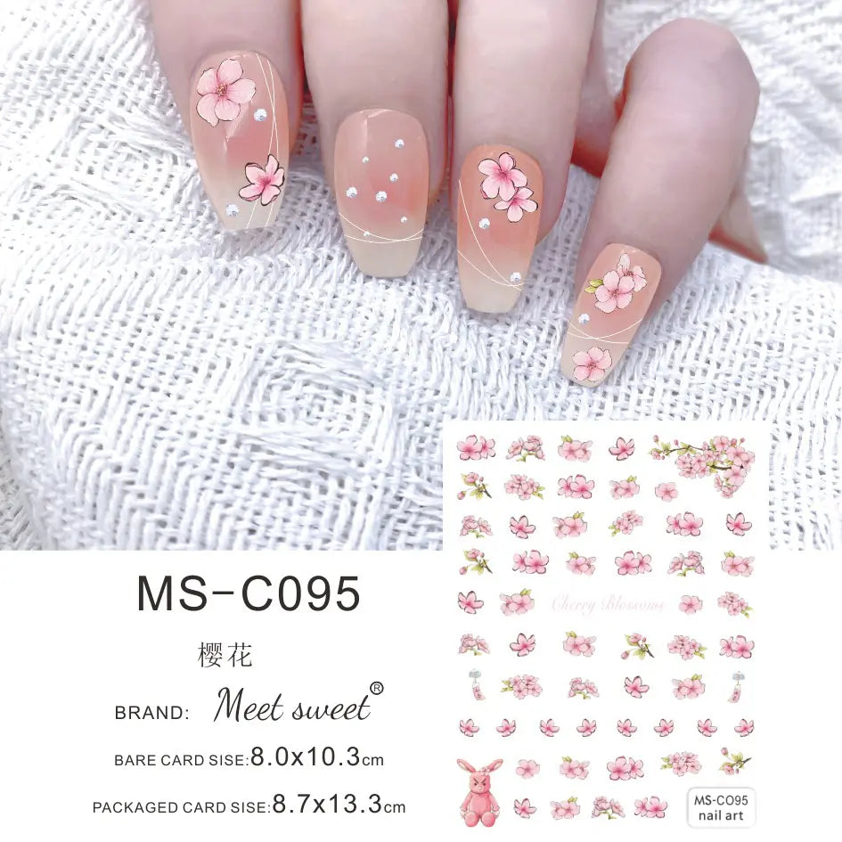 MEET SWEET Spring Summer Nail Art Stickers Wholesale