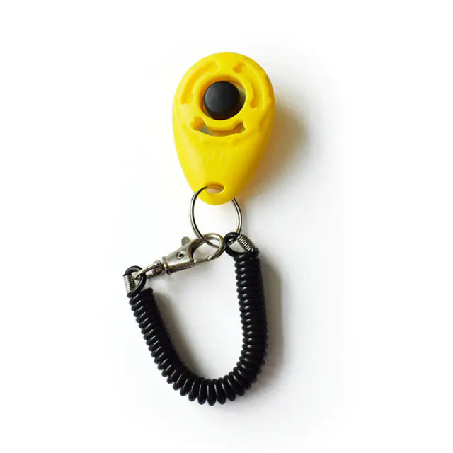 Einstellbarer Hundetrainings-Clicker mit Schlüsselanhänger-Gurt 
