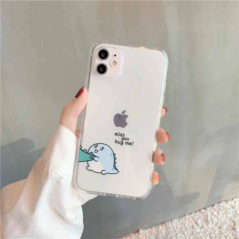 Transparent Airbag Anti-Fall Phone Case for Couples