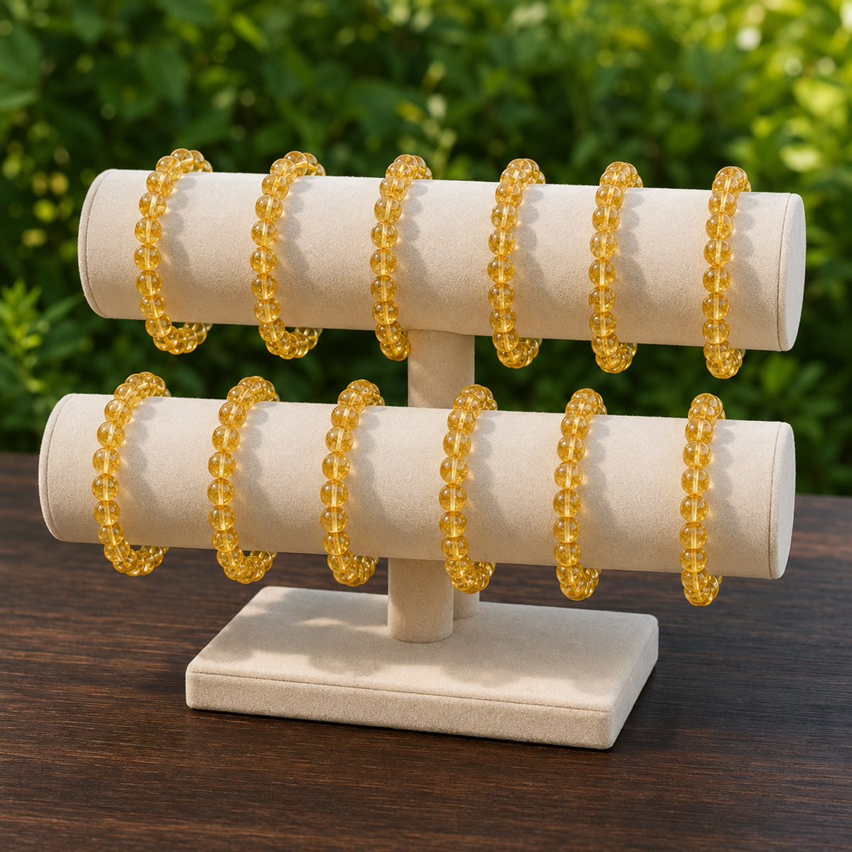 Heated Citrine Bracelet (Protection and Anxiety Relief)