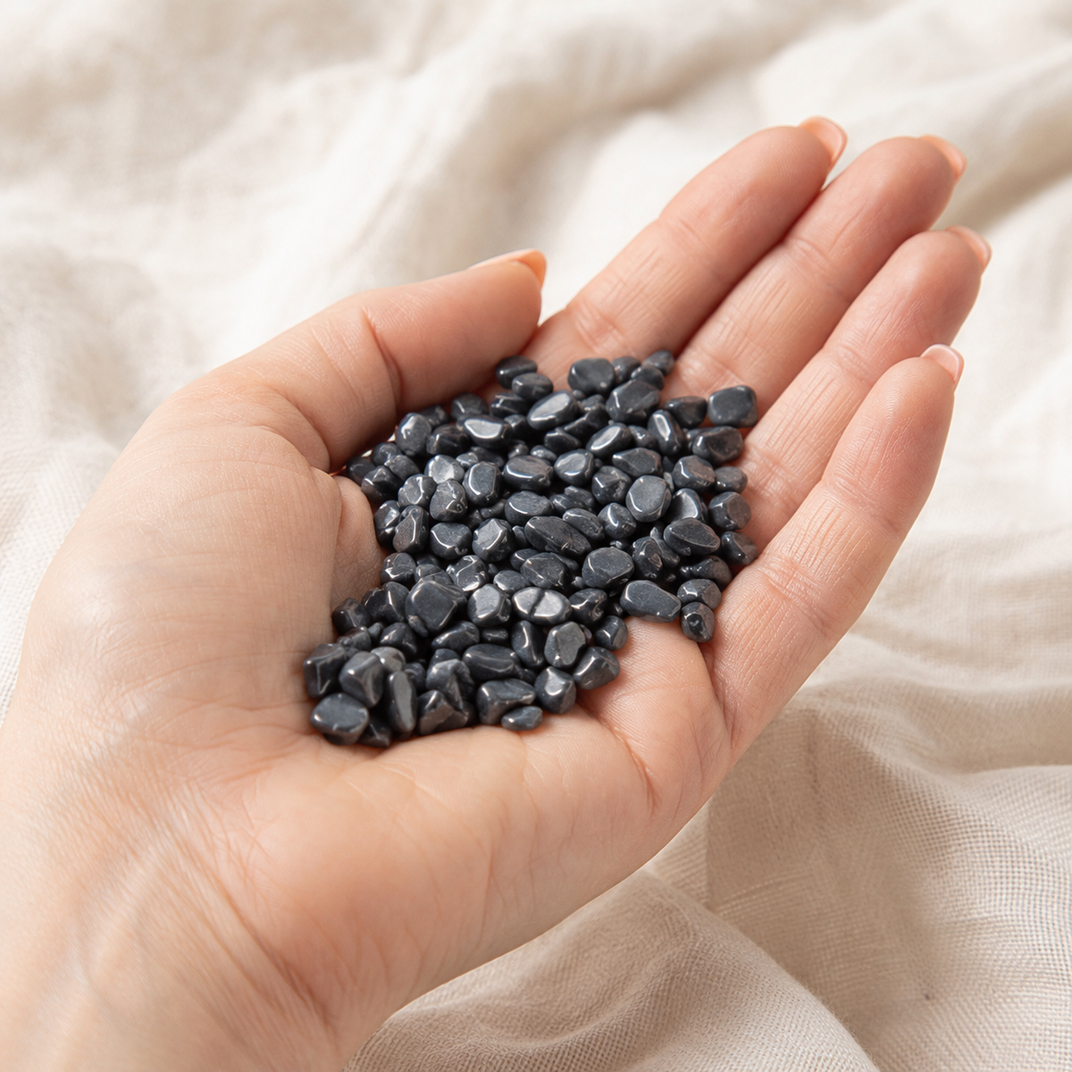 Hematite Gemstone Chips (Balance and Support The Healing Of Your Body)