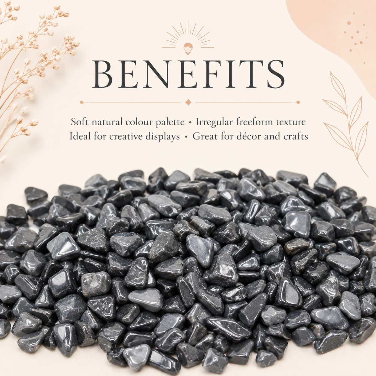 Hematite Gemstone Chips (Balance and Support The Healing Of Your Body)