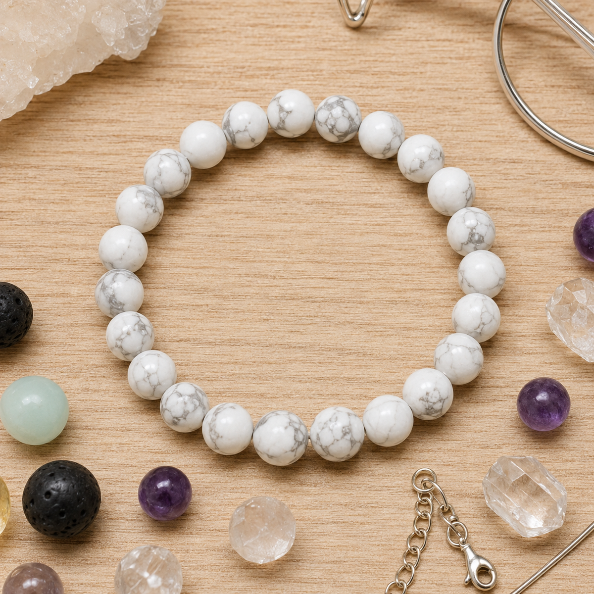 Howlite Bracelet (Insight and  Stress Relief).