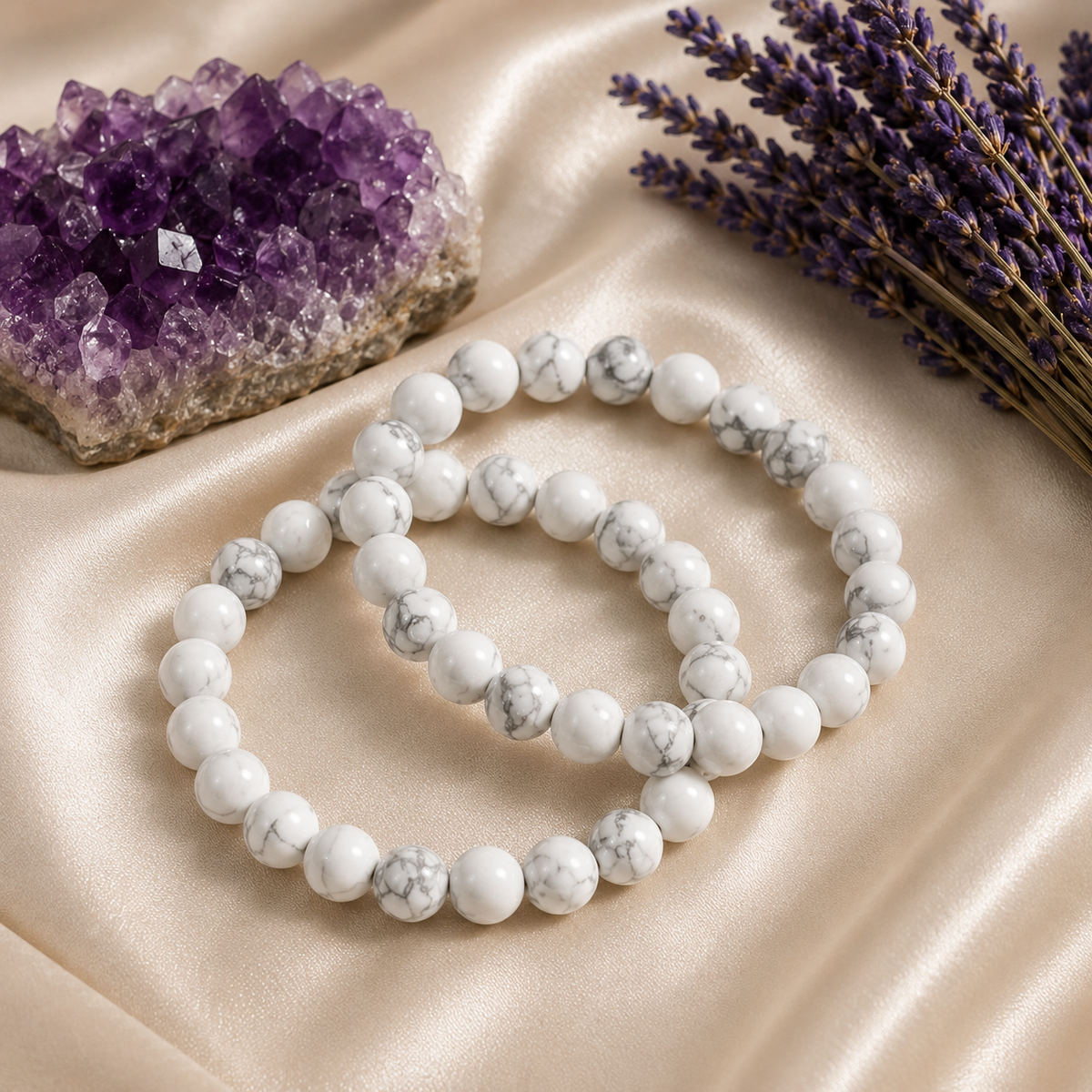 Howlite Bracelet (Insight and  Stress Relief).