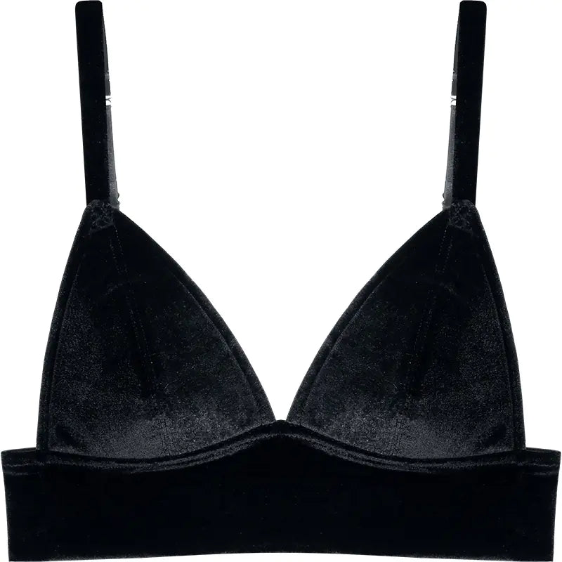 BOTHYOUNG Black Lace Wireless Triangle Bra Set - Lingerie