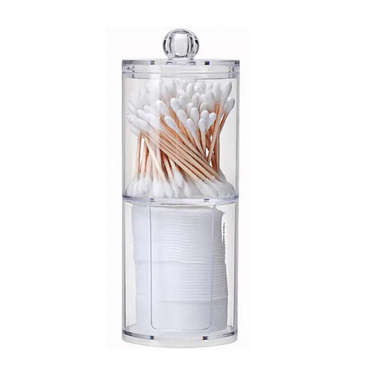 Cotton Swab Transparent Cotton Ball Makeup Remover Cotton Storage Box