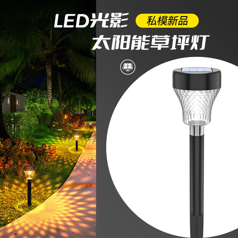 Solar Powered Waterproof Garden Pathway Projection Light - 888