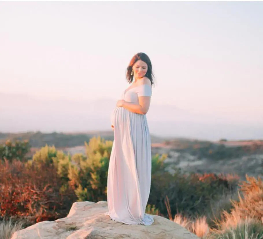 Maternity Maxi Dress for Photography and Baby Showers - 888