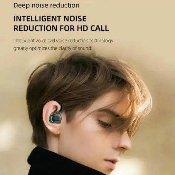 New Bluetooth 5.1 Headset Wireless Earphones Stereo Headphones Ear Hook