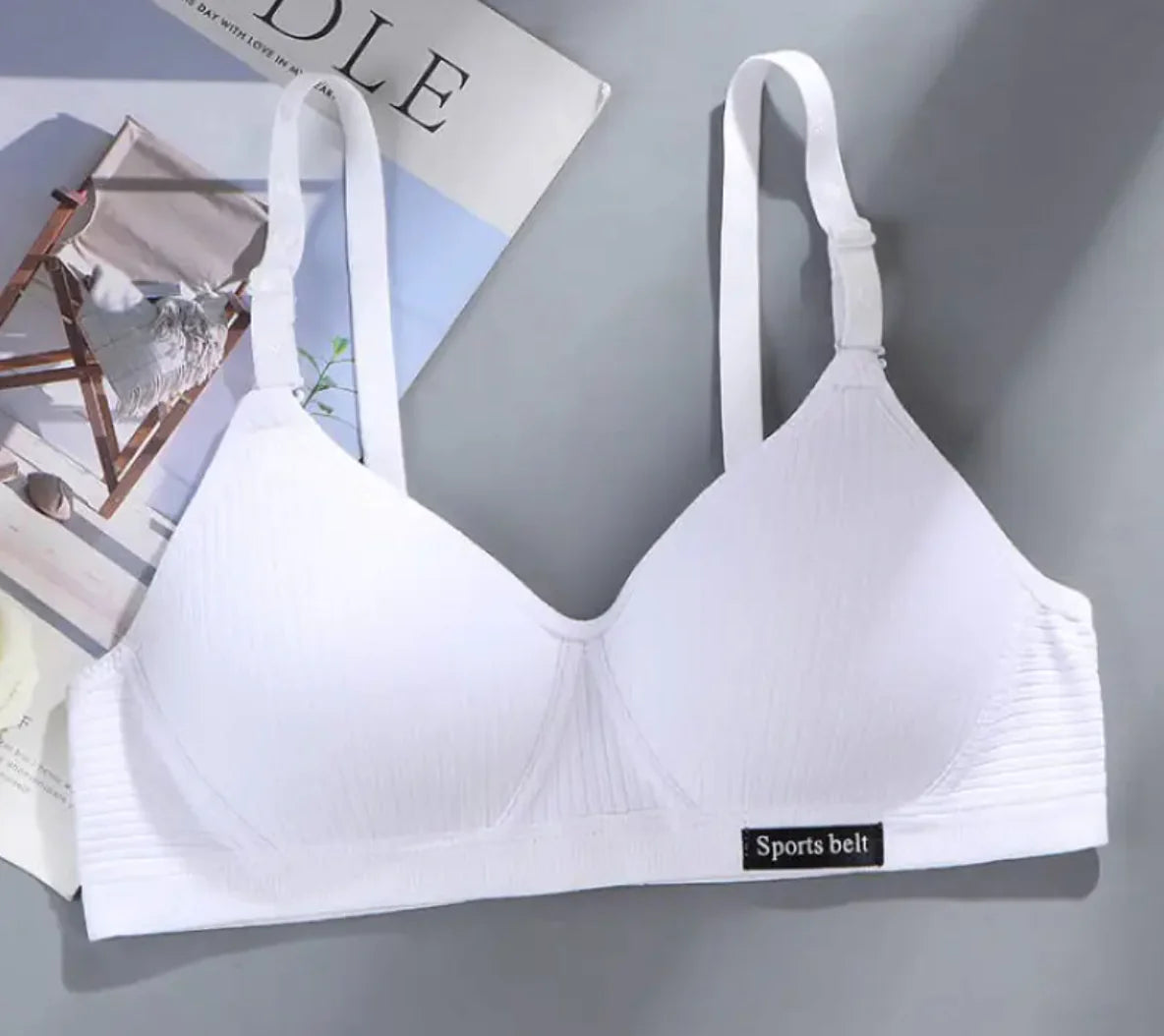 Girls' Seamless Cotton Bra – Wire-Free Comfort - Lingerie