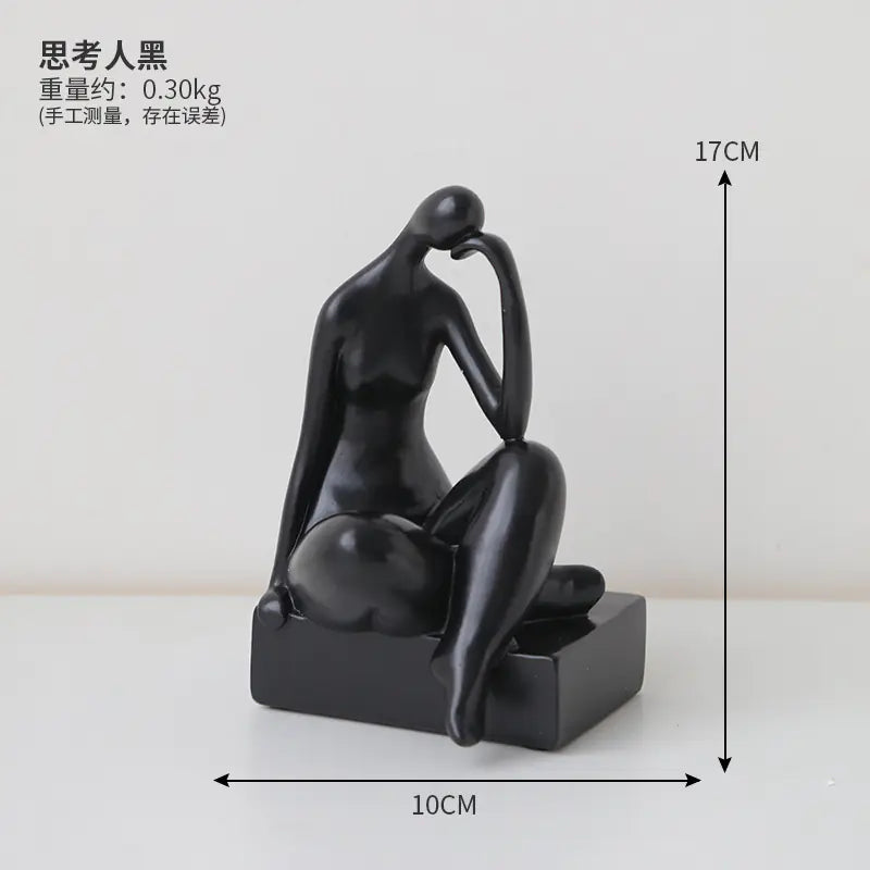 Modern Minimalist Bookends Figurine for Home & Office