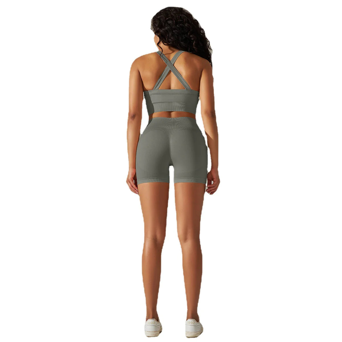 Seamless Yoga Bra & Shorts Set - Lingerie