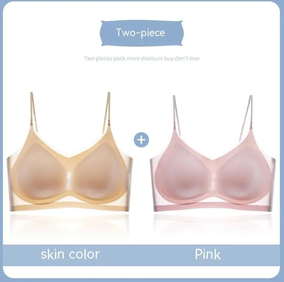 Ultra-Thin Gauze Beauty Back Sling Bra - Lingerie
