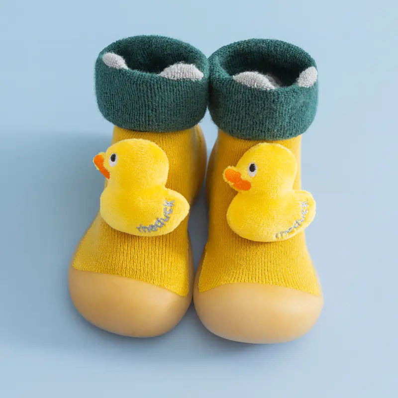 Cartoon Plush High-Top Baby Shoes for Toddlers (1-2Y)- 888