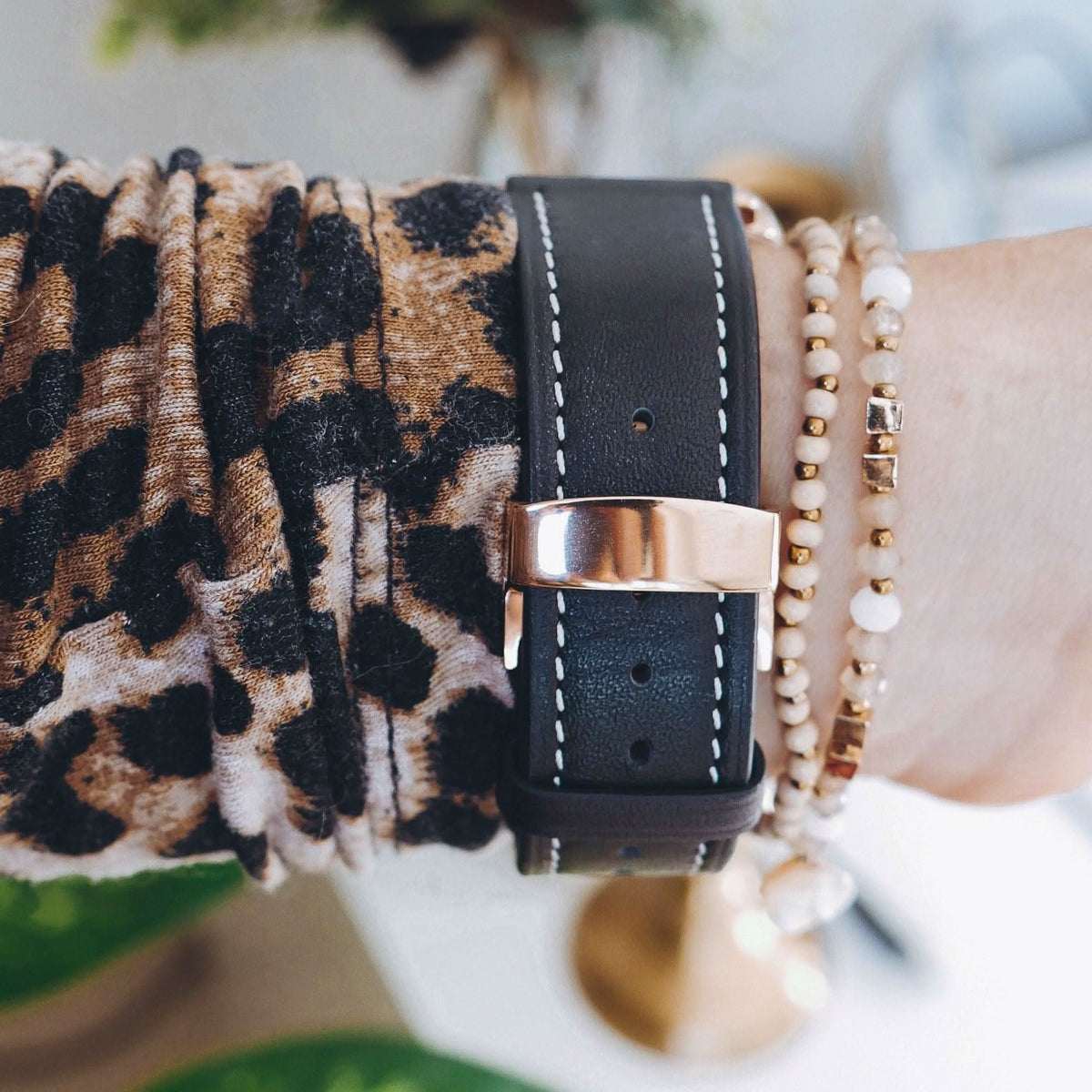 Costa Scott Leather Band