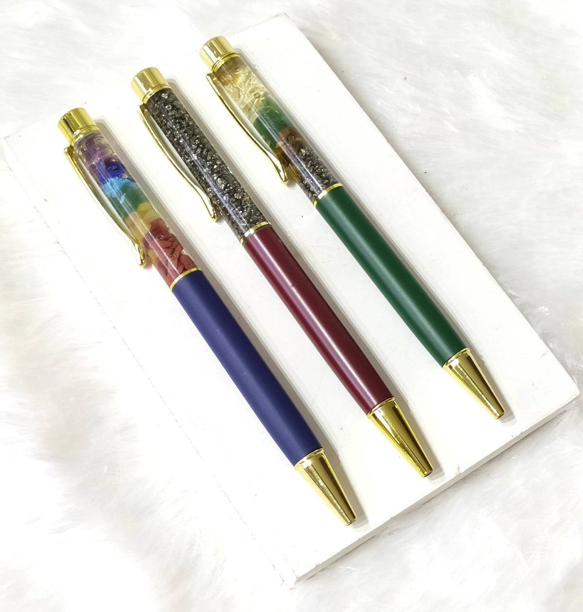 Pyrite Crystal Pen, Manifestation Pen, Healing Pen.