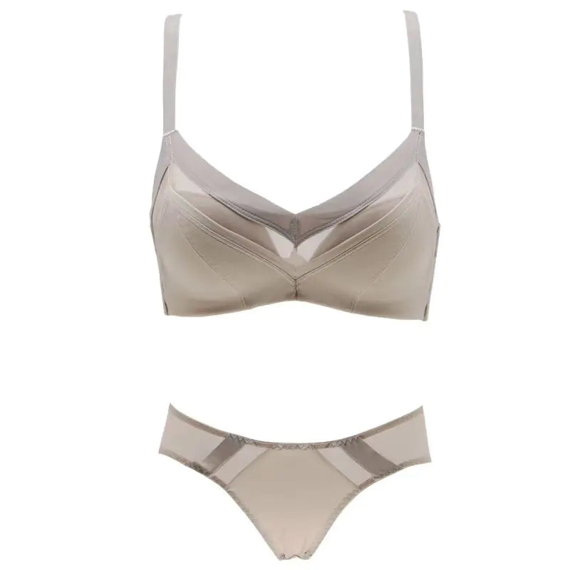 Solid Color Seamless Bra Set (Bra Set Included) - Lingerie