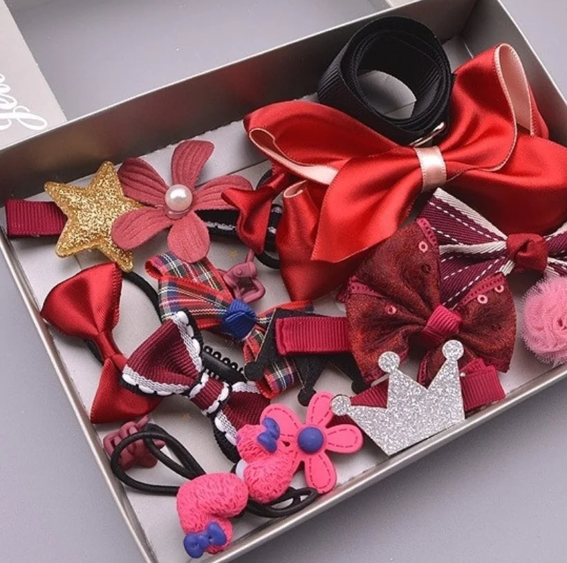 17-Piece Children's Hair Accessories Set for Girls