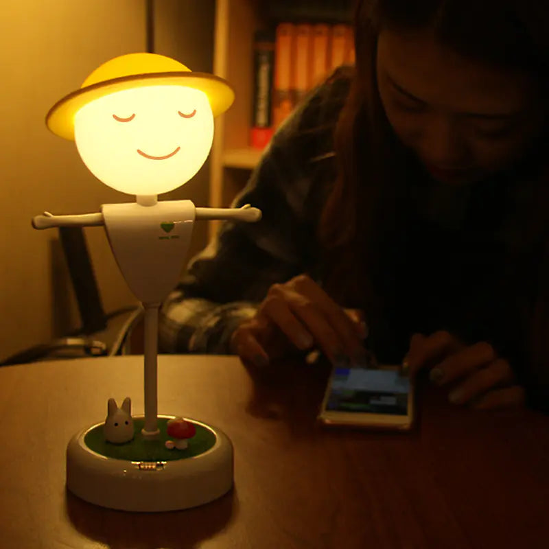 LED USB Charging Scarecrow Night Light for Home