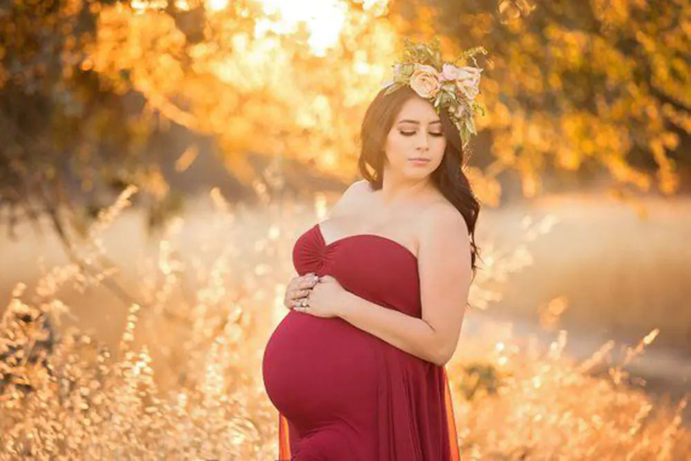 Summer Maternity Photography Long Dress 6609 - 888