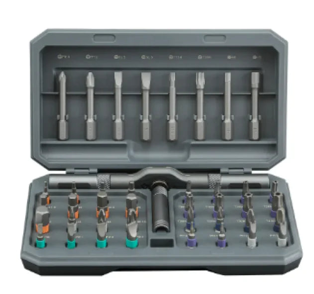 42-in-1 Multi-Purpose Ratchet Screwdriver Set, S2 Alloy Steel, with Case - 888