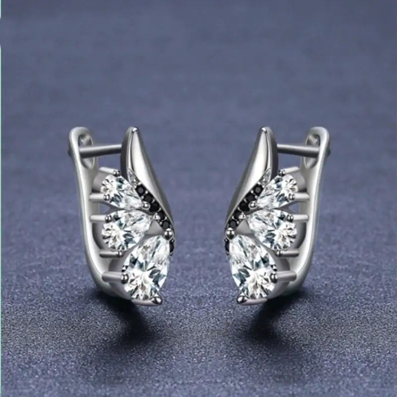 Classic Wings Shape Women's Drop-shaped Zircon