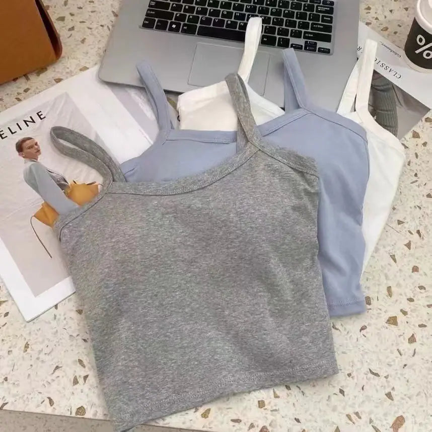 Women's Cotton Bodysuit with Built-in Padding Top - Lingerie
