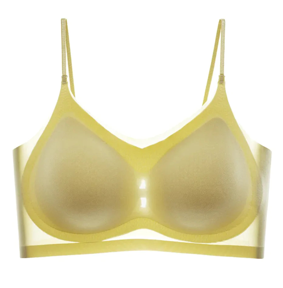 Ultra-Thin Gauze Beauty Back Sling Bra - Lingerie