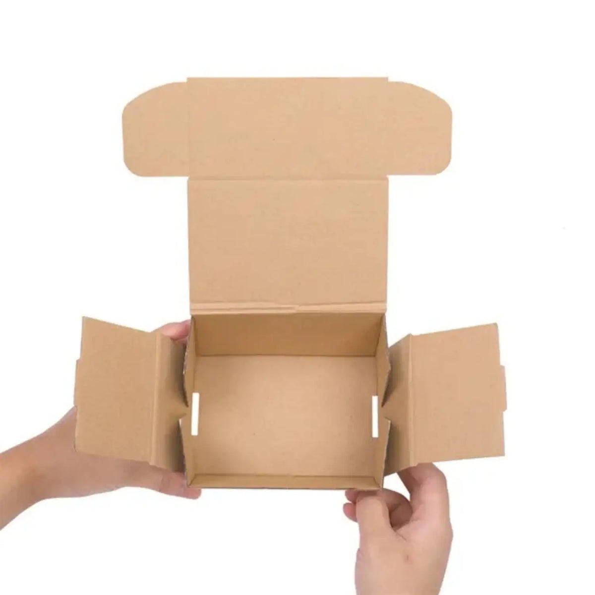 50 Corrugated Paper Boxes White Outside And Yellow Inside