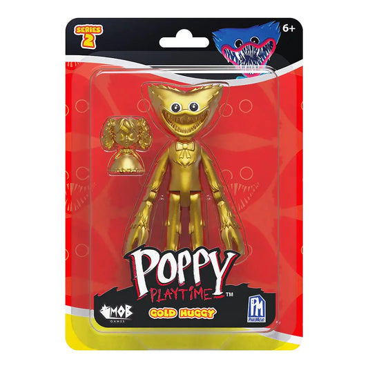 Poppy Playtime - Gold Huggy Action Figure (5" Tall Posable Figure Series 2)- US seller