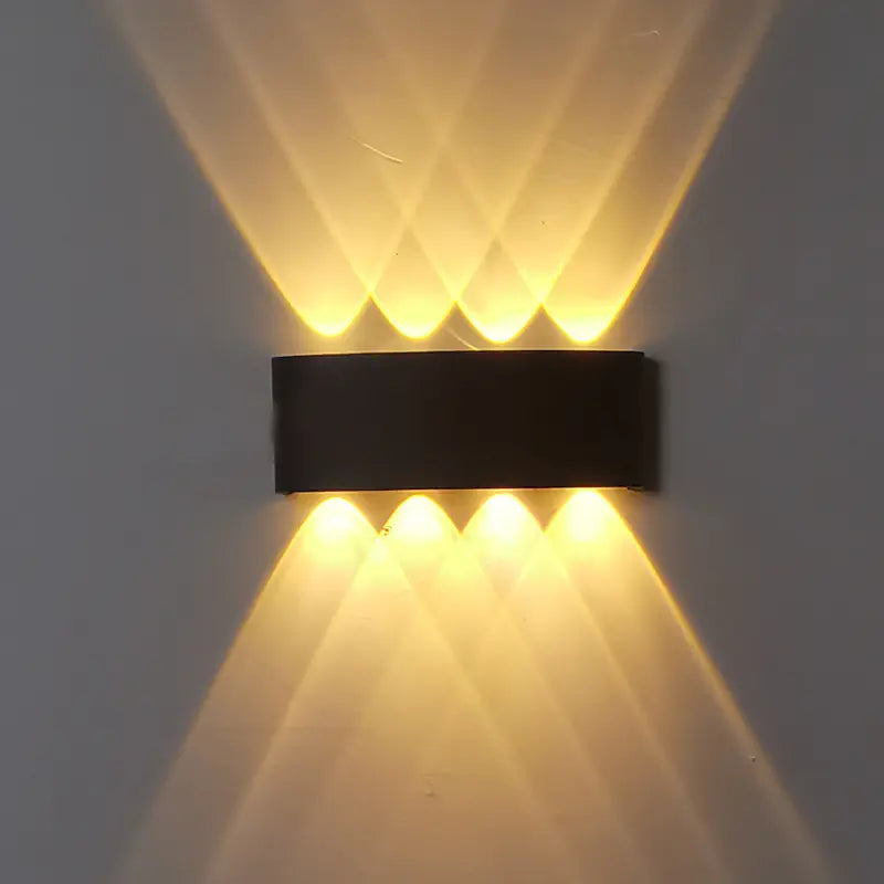 Outdoor Plastic Wall Light with Multi-Directional Illumination