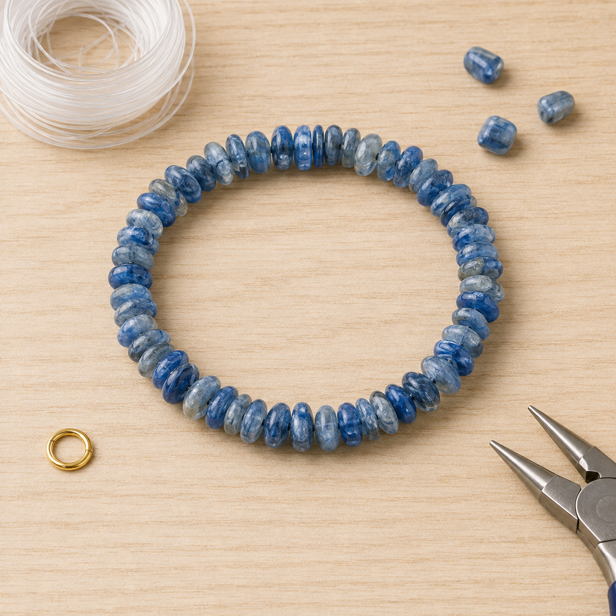 Kyanite Chip Bracelet (Relaxation and Angelic Communication)