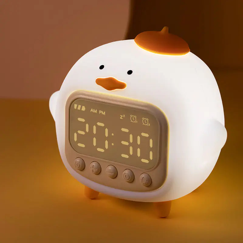 Hug Duck Alarm Clock and Night Light for Kids