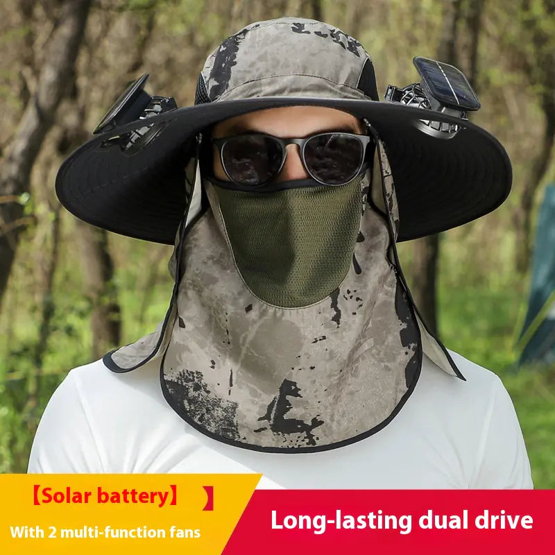 Solar Fan Outdoor Sun Hat - 888