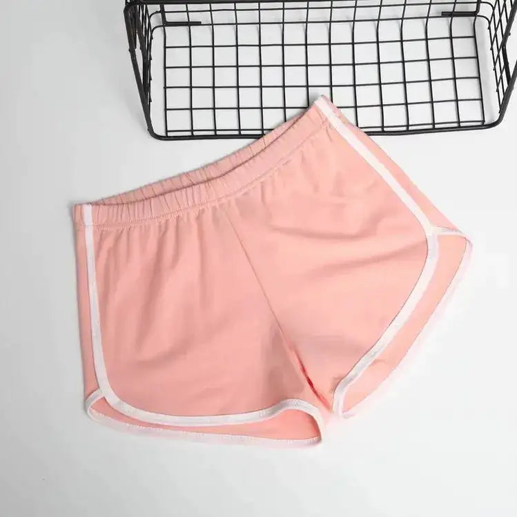 High Waist Drawstring Lounge Shorts Summer Casual Loose Fit Cotton Shorts For Women