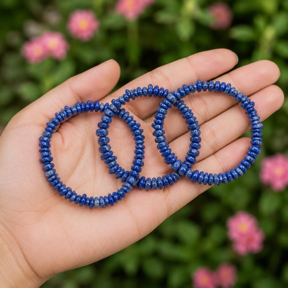 Lapis Lazuli Chip Bracelet (Good Fortune and Clarity)