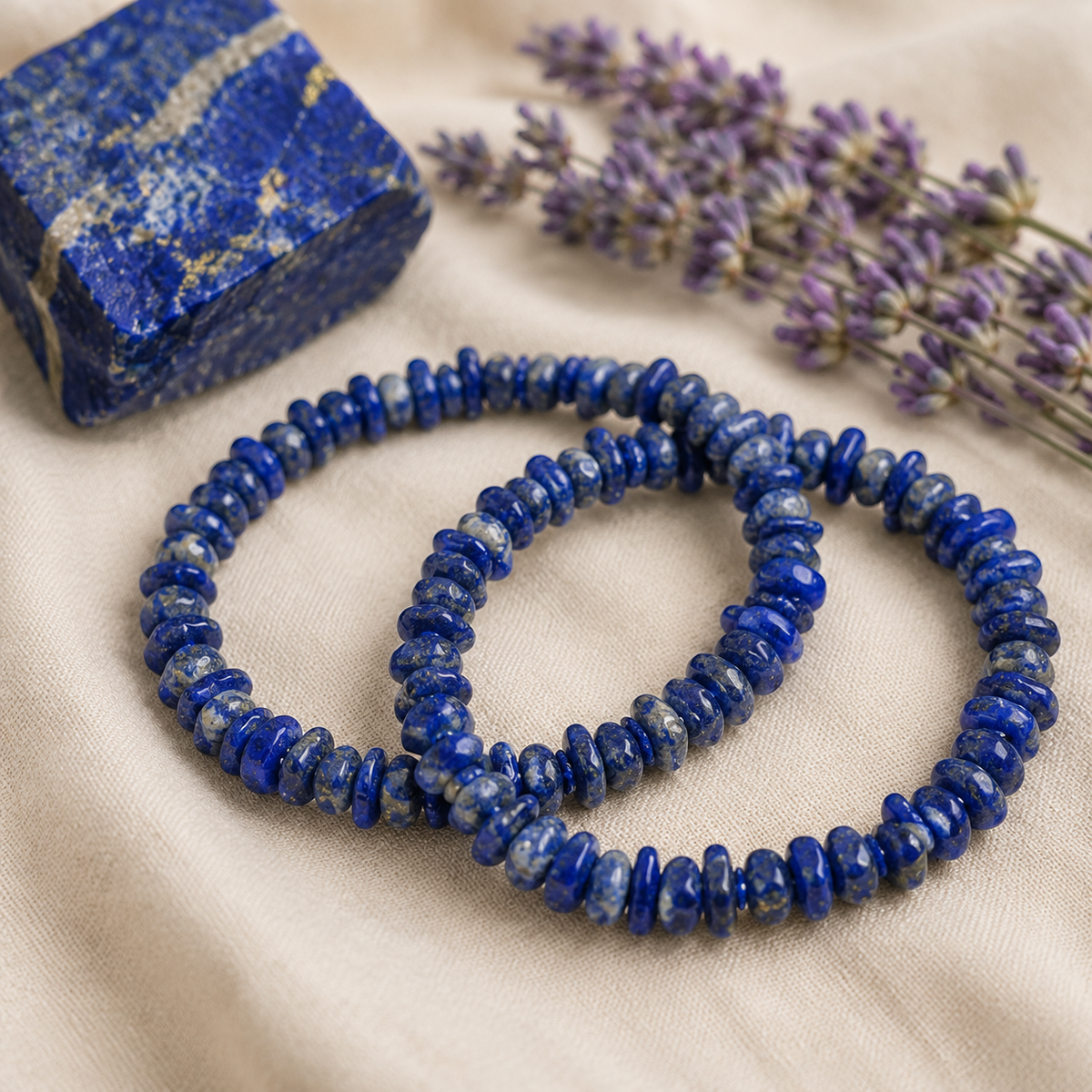 Lapis Lazuli Chip Bracelet (Good Fortune and Clarity)