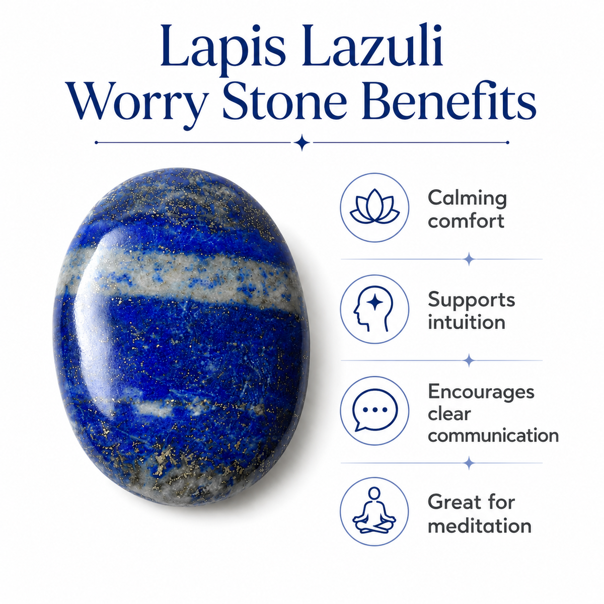 Lapis Lazuli Pocket Stones (Grounding and Protection)