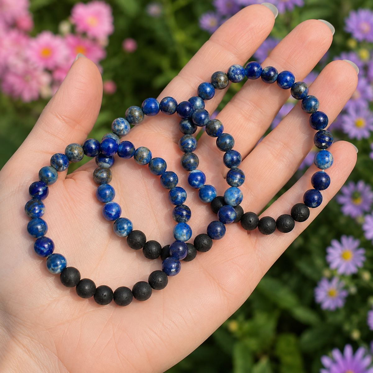 Lapis Lazuli Diffuser Bracelet, Lava Diffuser Jewelry, Aromatherapy, Essential Oil Bracelet, Spiritual Gift, Yoga Gift for Her