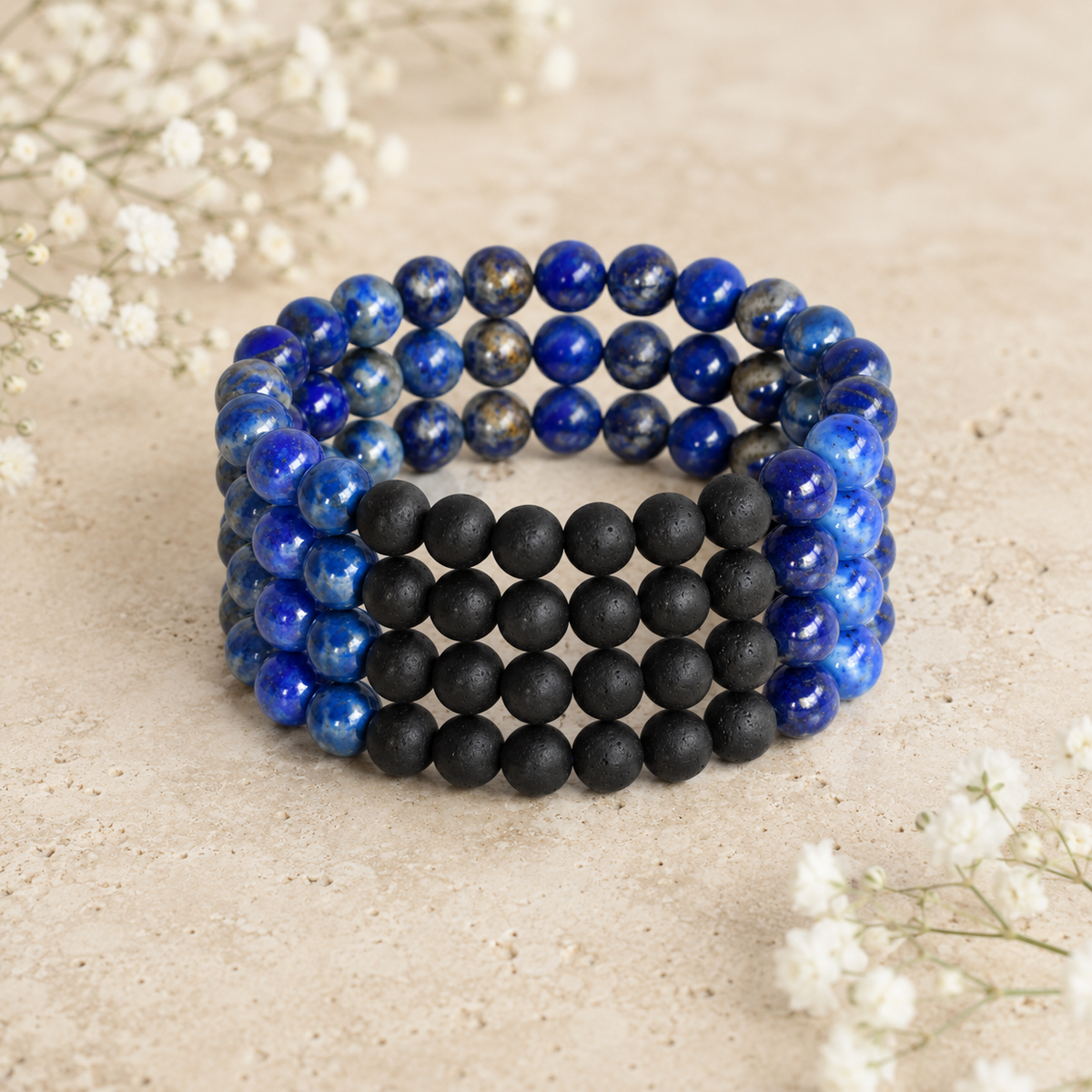 Lapis Lazuli Diffuser Bracelet, Lava Diffuser Jewelry, Aromatherapy, Essential Oil Bracelet, Spiritual Gift, Yoga Gift for Her
