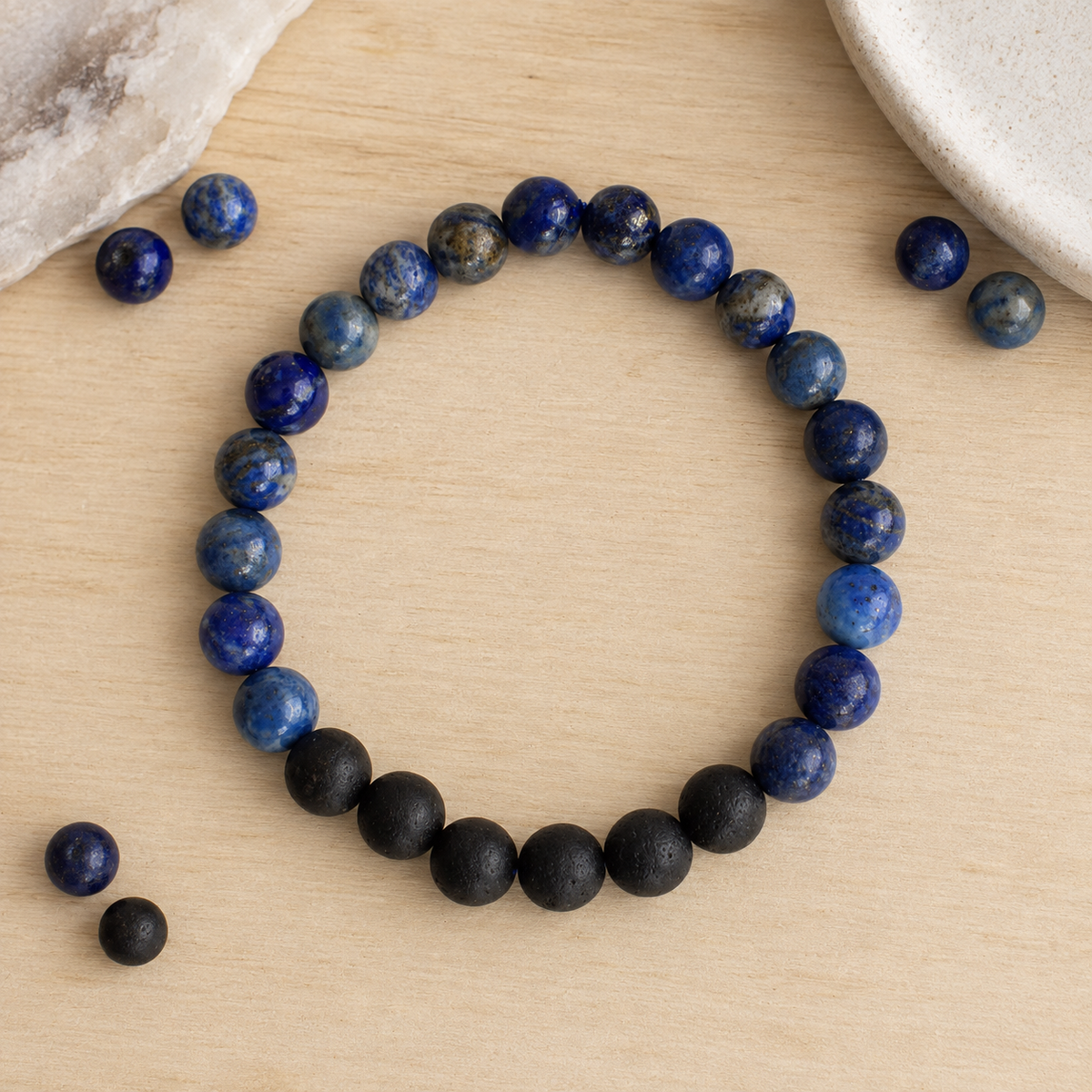 Lapis Lazuli Diffuser Bracelet, Lava Diffuser Jewelry, Aromatherapy, Essential Oil Bracelet, Spiritual Gift, Yoga Gift for Her