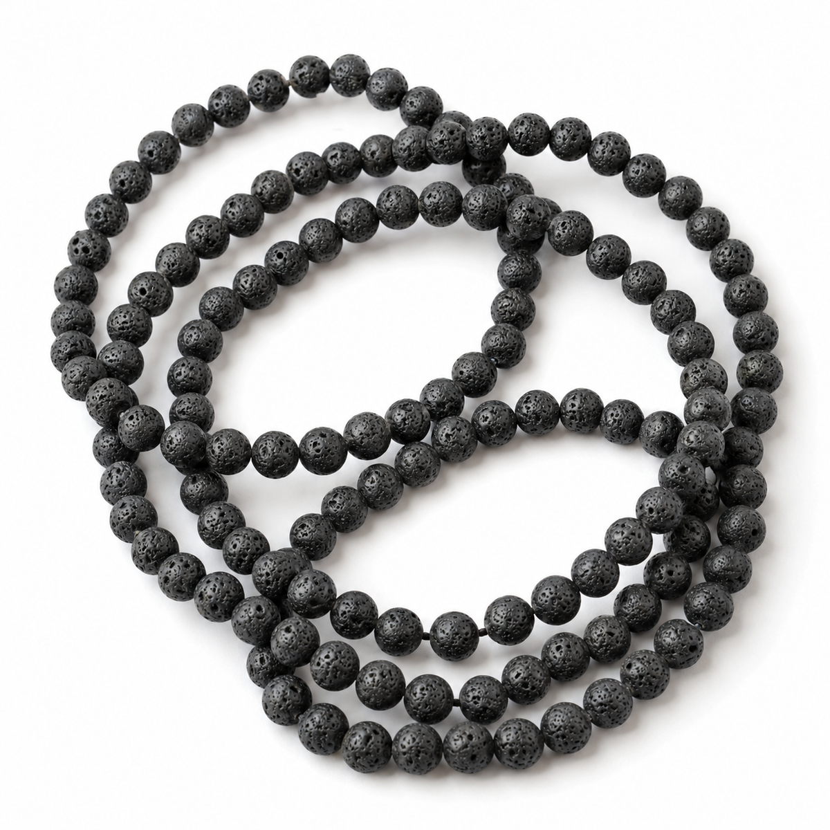 Lava Beads, Natural Round Crystal Beads 4mm to 12mm