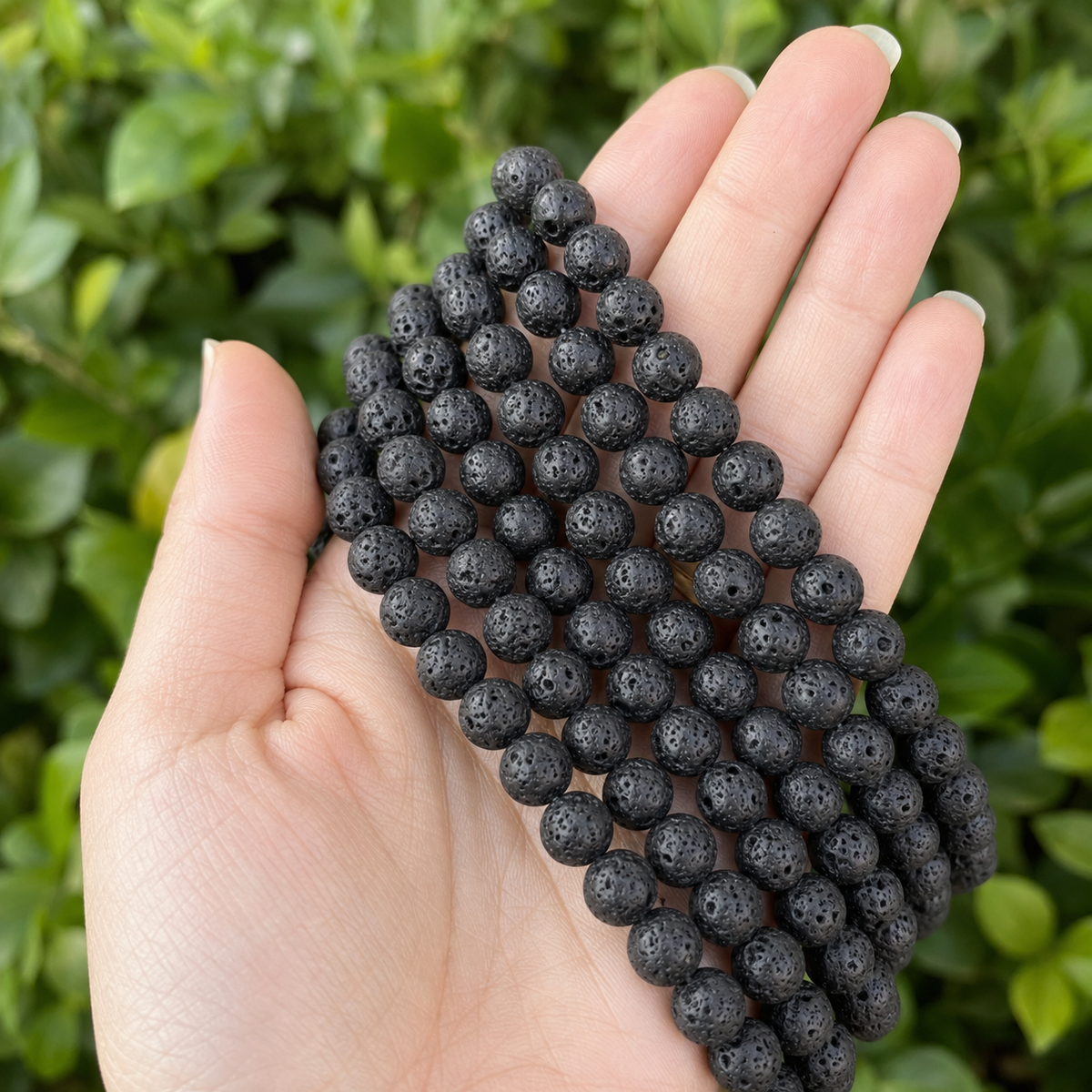 Lava Beads, Natural Round Crystal Beads 4mm to 12mm