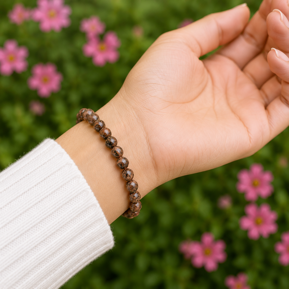 Leopardskin Jasper Bracelet (Leadership and Chakra Cleansing).