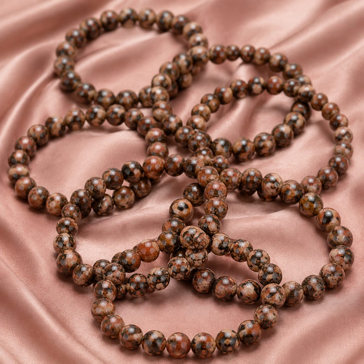 Leopardskin Jasper Bracelet (Leadership and Chakra Cleansing).