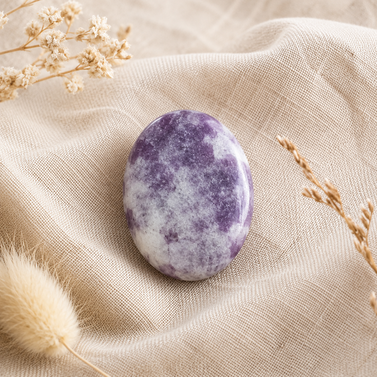 Lepidolite Pocket Stones (Joy and Relaxation)