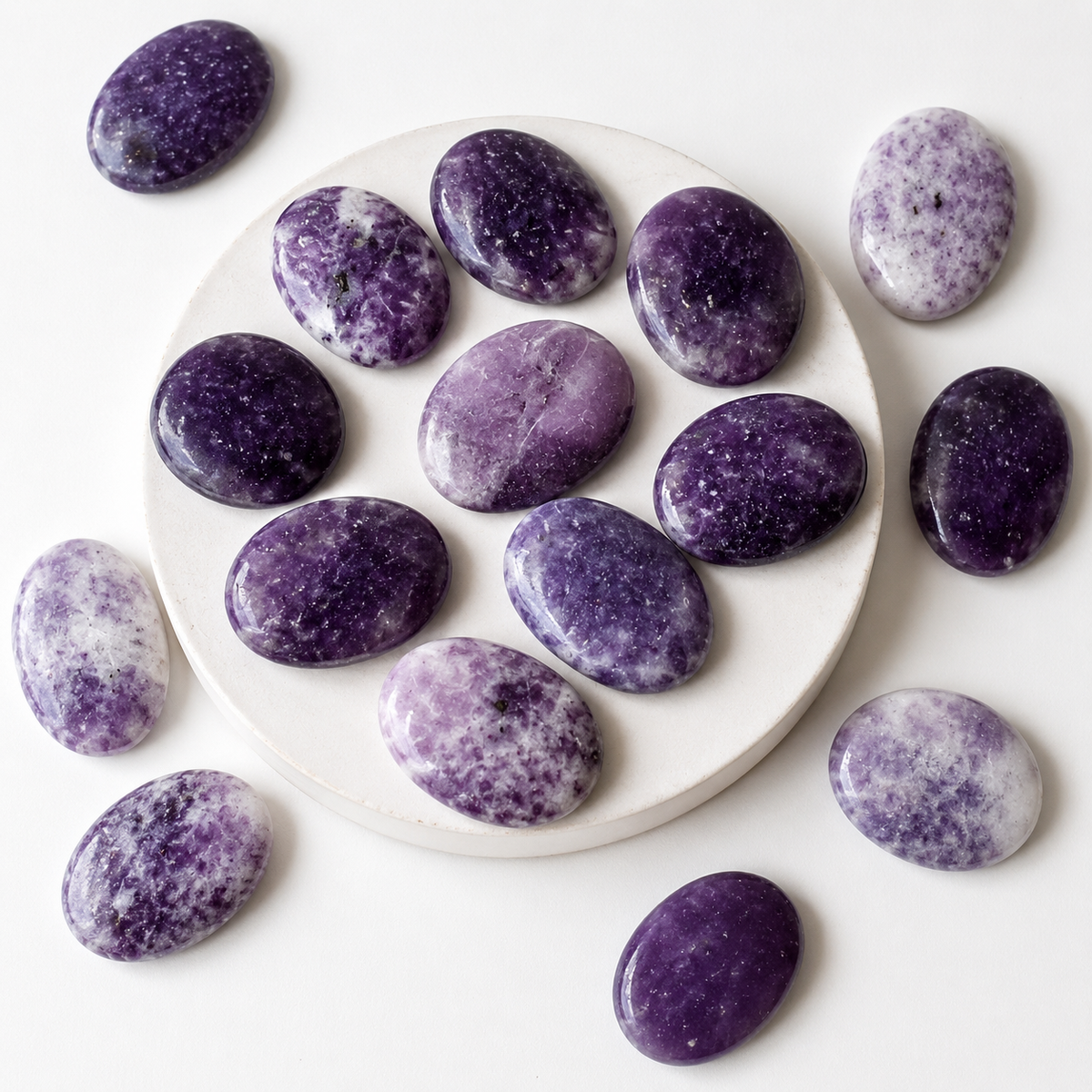Lepidolite Pocket Stones (Joy and Relaxation)