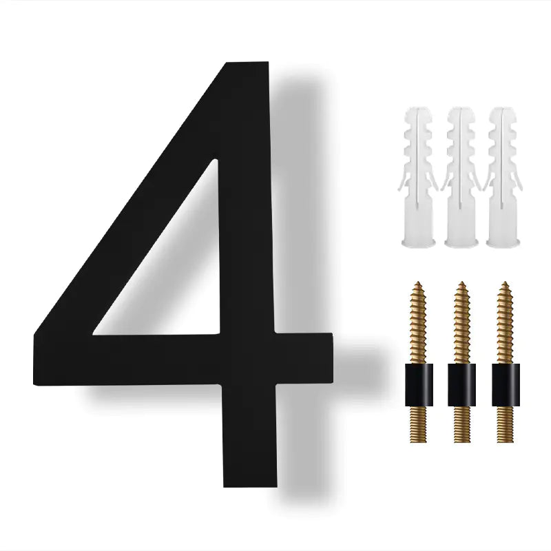 Acrylic Floating House Number - 888